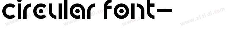 Circular Font字体转换